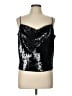 Express 100% Polyester Silver Sleeveless Blouse Size L - photo 1