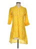 Utsa 100% Viscose Yellow Long Sleeve Blouse Size S - photo 1