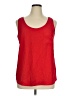 Faded Glory 100% Polyester Red Sleeveless Blouse Size 16 - 18 - photo 1