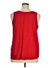 Faded Glory 100% Polyester Red Sleeveless Blouse Size 16 - 18 - photo 2