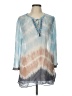 Hale Bob Blue 3/4 Sleeve Blouse Size L - photo 1