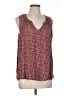 One September 100% Polyester Red Sleeveless Blouse Size L - photo 1