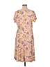 Bobbie Brooks Floral Tan Casual Dress Size 1X - photo 2