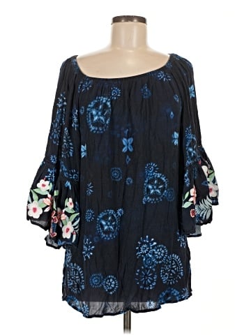 Johnny Was 3/4 Sleeve Blouse (view 1)