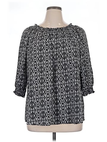 Susan Graver 3/4 Sleeve Blouse (view 1)