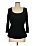 St. John Black 3/4 Sleeve Top Size M - photo 1