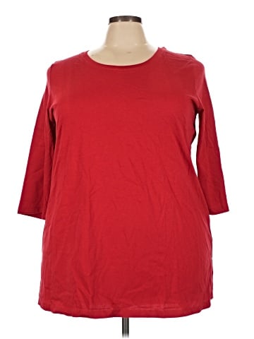 Woman Within 3/4 Sleeve T-Shirt (view 1)