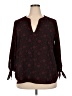 MICHAEL Michael Kors Burgundy 3/4 Sleeve Blouse Size XXL - photo 1
