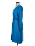 Brigitte Bailey 100% Polyester Solid Blue Casual Dress Size S - photo 5