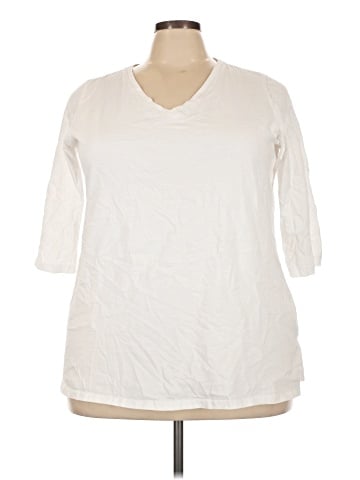 Woman Within 3/4 Sleeve T-Shirt (view 1)