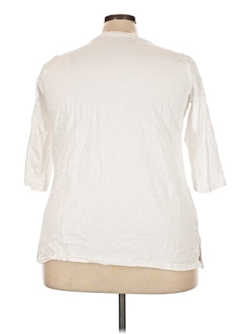 Woman Within 3/4 Sleeve T-Shirt (view 2)