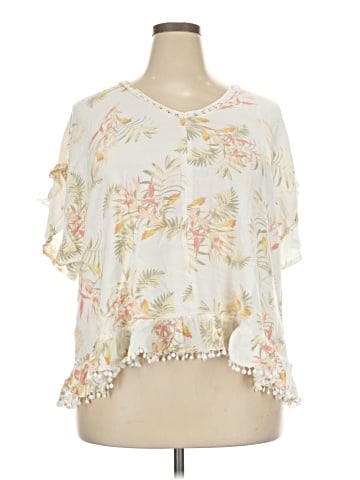 American Rag Cie Short Sleeve Blouse (view 1)