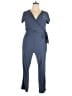Derek Heart Solid Blue Jumpsuit Size 2X - photo 1