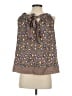 BCBGMAXAZRIA Brown Sleeveless Silk Top Size XXS - photo 2