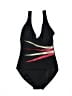 It Figures! Graphic Red Black One Piece Swimsuit Size 10 - photo 1