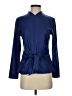 Clara Sun Woo Blue Long Sleeve Blouse Size XS - photo 1