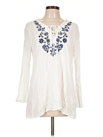 Allison Brittney Long Sleeve Blouse (view 1)