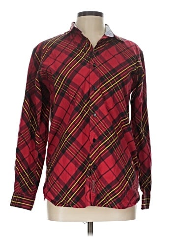 Tommy Jeans Long Sleeve Button-Down Shirt (view 1)