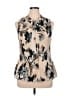 DKNY Tan Sleeveless Blouse Size XL - photo 1