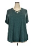 BLOOMCHIC Teal Short Sleeve T-Shirt Size 18 - photo 1