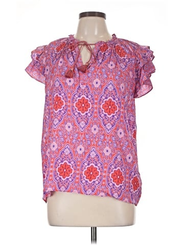 Rose + Olive Short Sleeve Blouse (view 1)