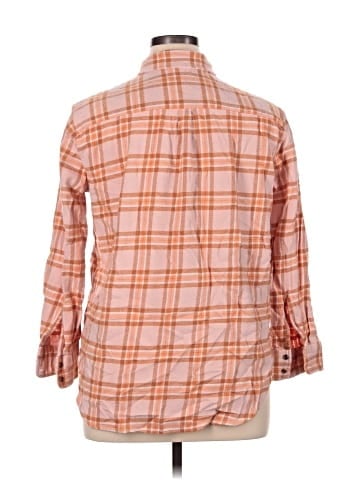 Aerie 3/4 Sleeve Button-Down Shirt (view 2)