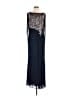 Betsy & Adam 100% Polyester Solid Blue Cocktail Dress Size 10 - photo 1