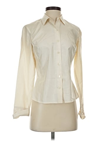 Ann Taylor Long Sleeve Silk Top (view 1)