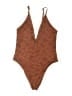 Aerie Paisley Brown One Piece Swimsuit Size S (estimated) - photo 1