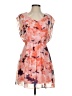 Iz Byer 100% Polyester Print Pink Casual Dress Size XS - photo 1