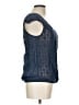 SO Blue Sleeveless Blouse Size L - photo 4