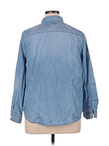 Chico's 3/4 Sleeve Button-Down Shirt (view 2)