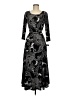 Nina Leonard Paisley Black Cocktail Dress Size M - photo 1