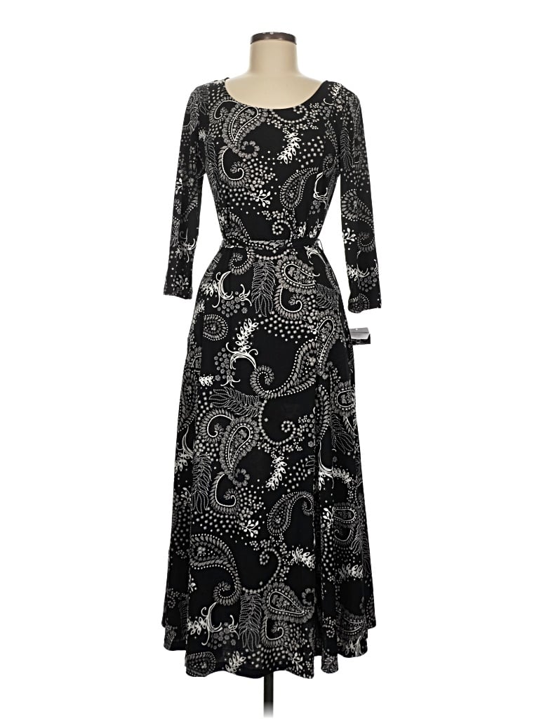 Pre-owned Nina Leonard Cocktail Dress In Black