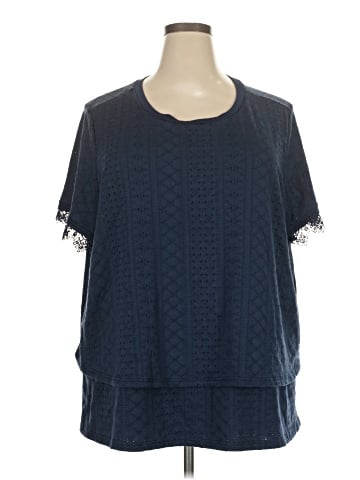 DG^2 by Diane Gilman Short Sleeve Blouse (view 1)