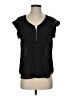Fortune + Ivy 100% Polyester Black Short Sleeve Blouse Size S - photo 1