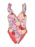 Caribbean Joe Print Pink One Piece Swimsuit Size 12 - photo 1