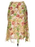 Pendleton 100% Silk Tropical Green Silk Skirt Size 10 Petite - photo 2