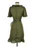 LUCCA 100% Polyester Polka Dots Green Casual Dress Size S - photo 2