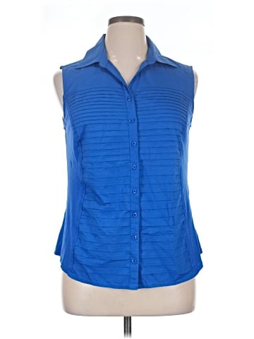 Christopher & Banks Sleeveless Button-Down Shirt (view 1)