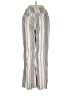Ecru Stripes Silver Silk Pants Size M - photo 2
