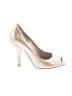 Gianni Bini 100% Leather Metallic Ivory Heels Size 6 1/2 - photo 1