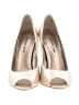 Gianni Bini 100% Leather Metallic Ivory Heels Size 6 1/2 - photo 2