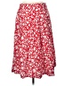 Talbots 100% Cotton Print Red Casual Skirt Size 12 Petite - photo 2