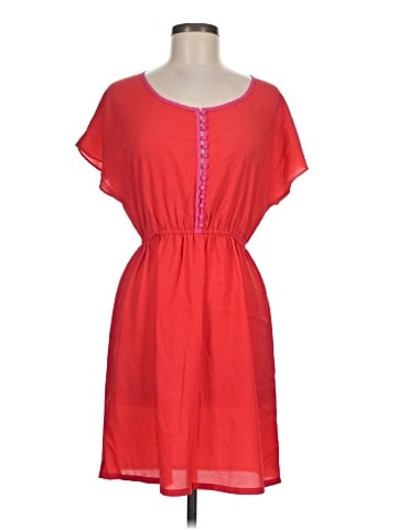 Buttons Casual Dress (view 1)