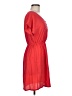 Buttons 100% Polyester Solid Red Casual Dress Size M - photo 4