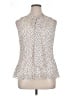 DKNY 100% Polyester Ivory Sleeveless Blouse Size XL - photo 1
