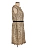 Helene Berman 100% Polyester Tweed Tan Cocktail Dress Size 12 - photo 4