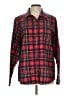 L.L.Bean Plaid Red Long Sleeve Button-Down Shirt Size L - photo 1