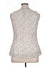DKNY 100% Polyester Ivory Sleeveless Blouse Size XL - photo 2